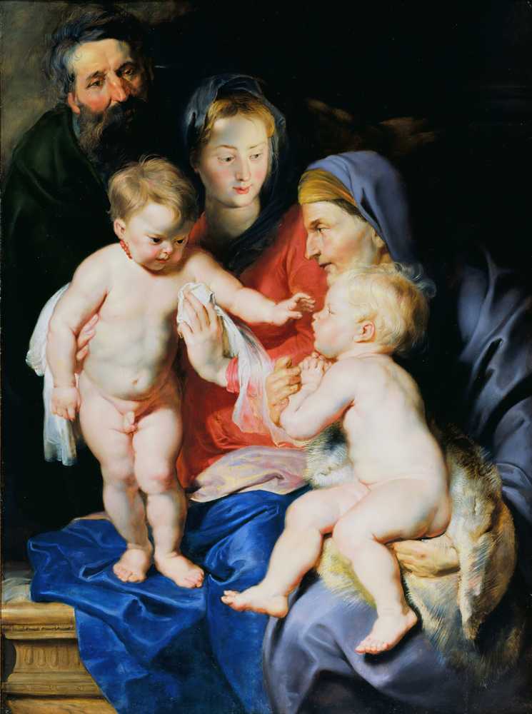 The Holy Family with Saint Elizabeth and Saint John the Baptist (161... - Rubens
