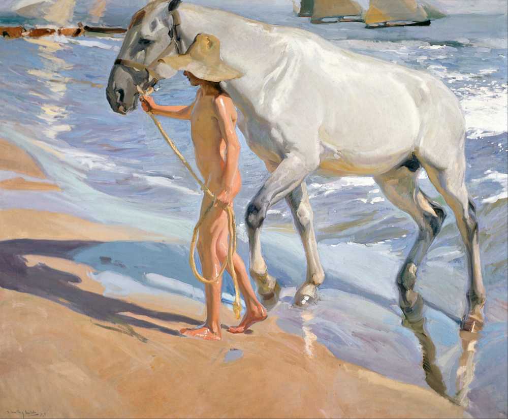 The Horse’s Bath (1909) - Joaquin Sorolla y Bastida