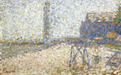 The Hospice And The Lighthouse Of Honfleur - Georges Seurat