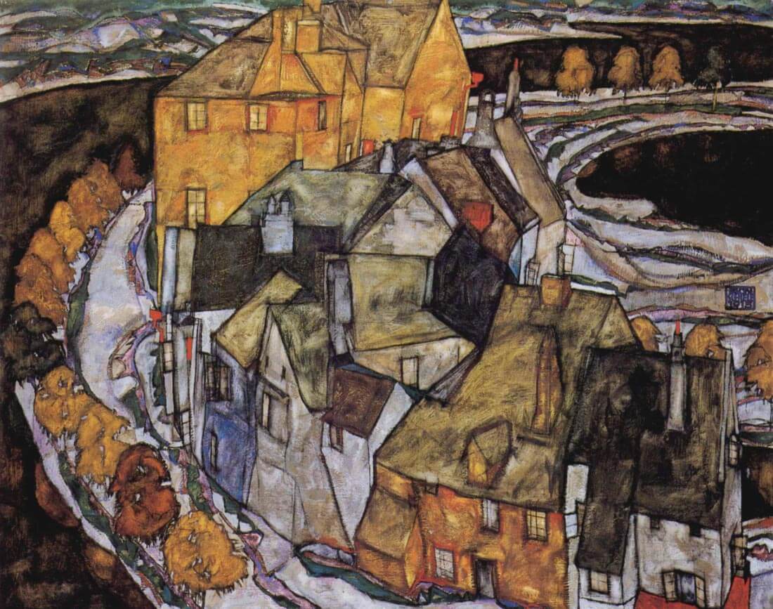 The House-Bend, or Island City - Schiele