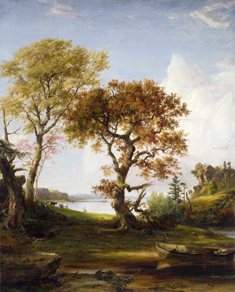 The Hudson at Piermont (1852) - Jasper Francis Cropsey