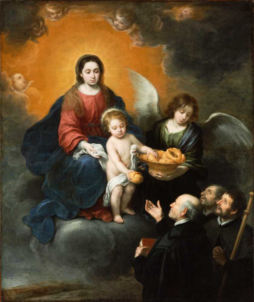 The Infant Christ Distributing Bread To The Pilgrims - Murillo
