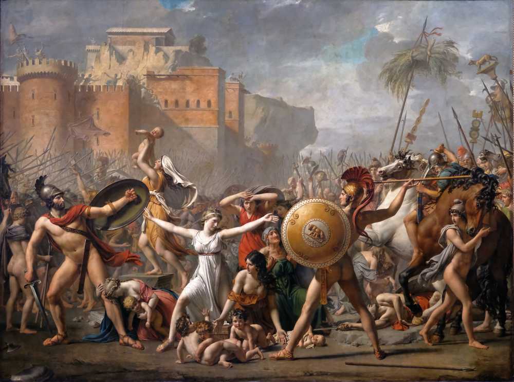 The Intervention Of The Sabine Women (1799) - Jacques-Louis David