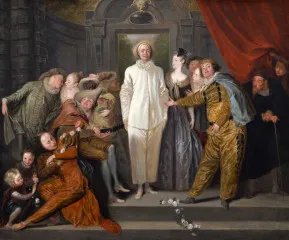 The Italian Comedians - Jean-Antoine Watteau
