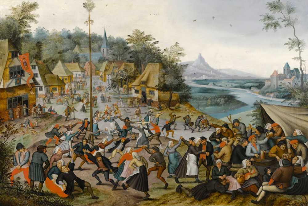The Kermesse Of Saint George With The Dance Around T... - Brueghel Pieter yonger
