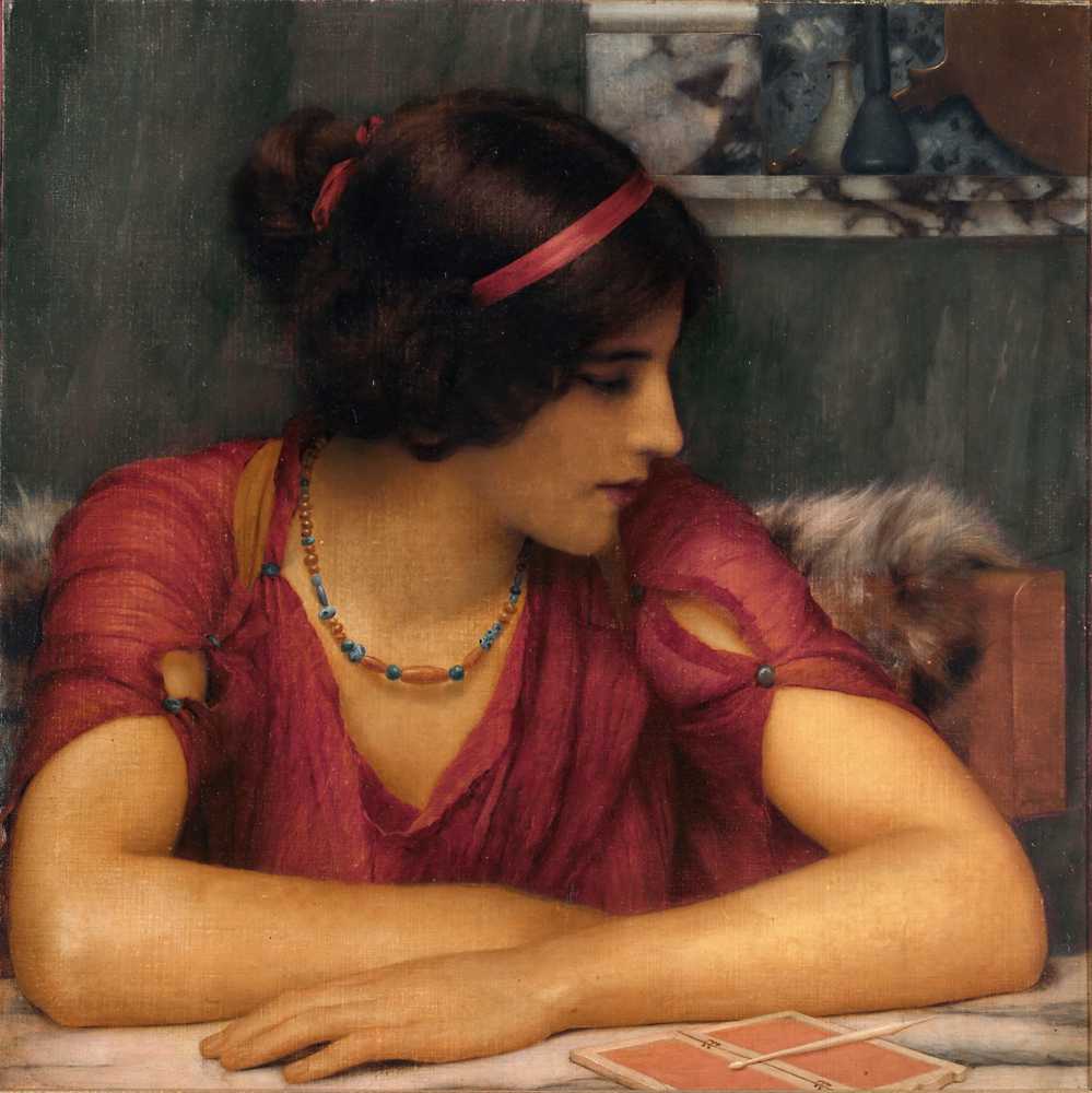 The Letter (A Classical Maiden) - John William Godward