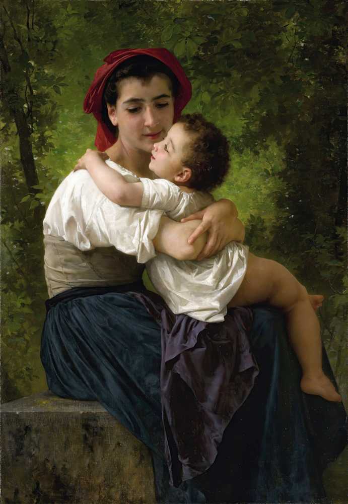 The Little Hug (1878) - William-Adolphe Bouguereau