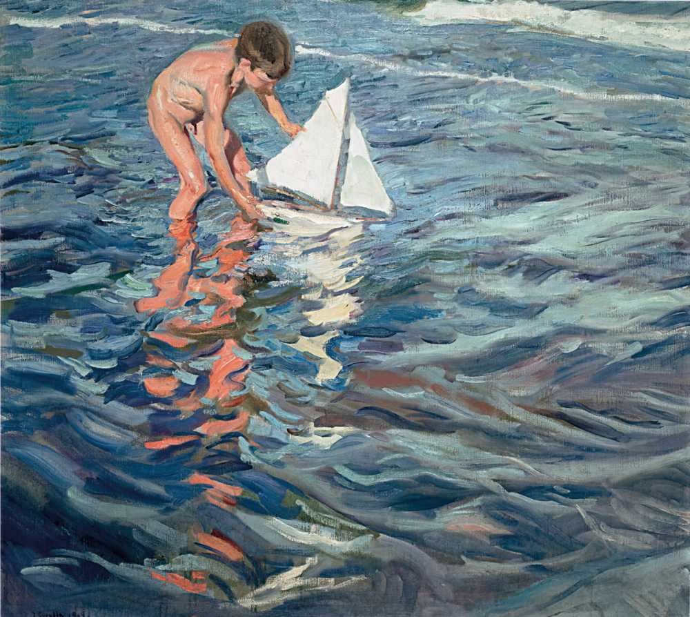The Little Sailing Boat (1909) - Joaquin Sorolla y Bastida