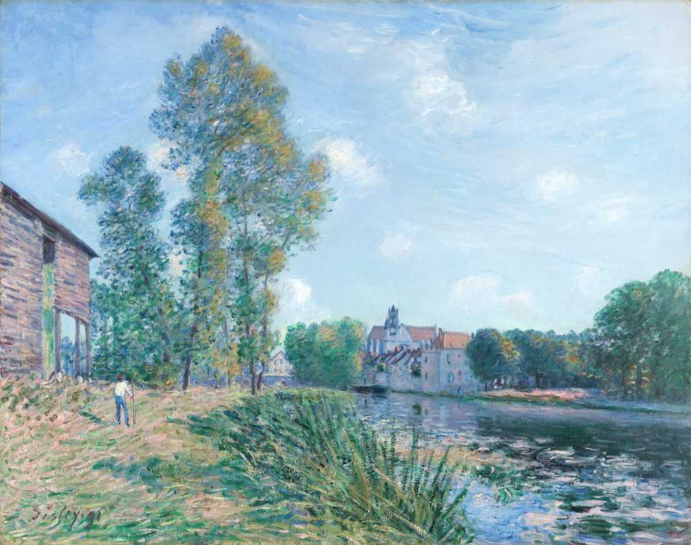 The Loing At Moret, In Summer (1891) - Alfred Sisley