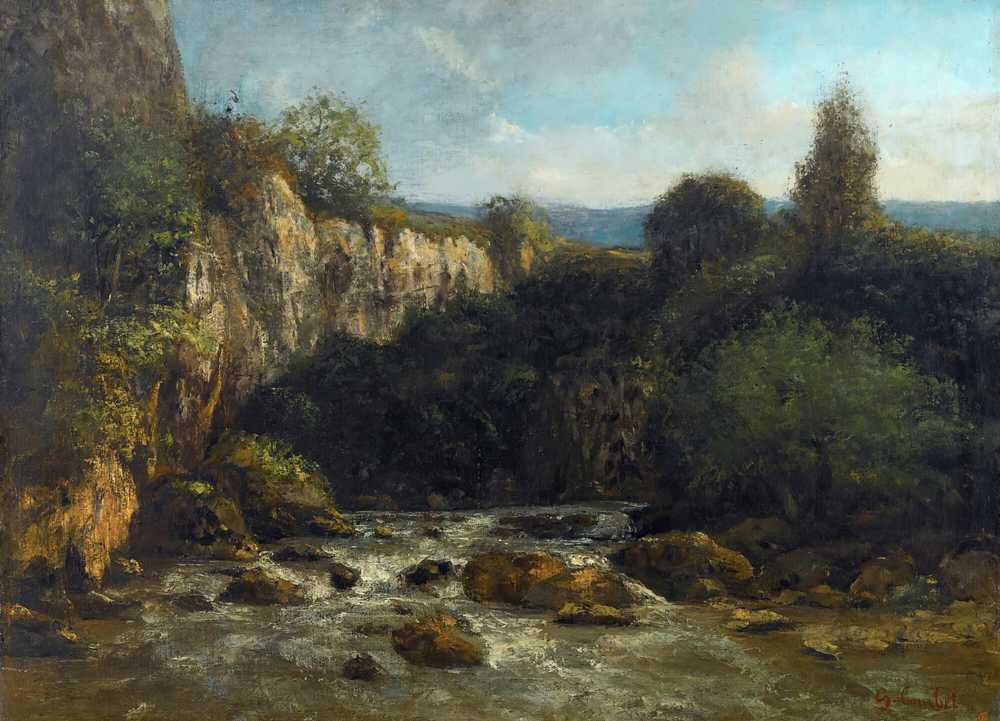 The Loue Gorges - Gustave Courbet