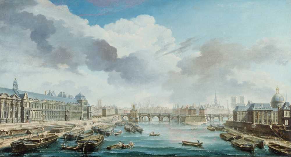 The Louvre, the Pont-Neuf and the College des Quatre-Nations, now... - Raguenet