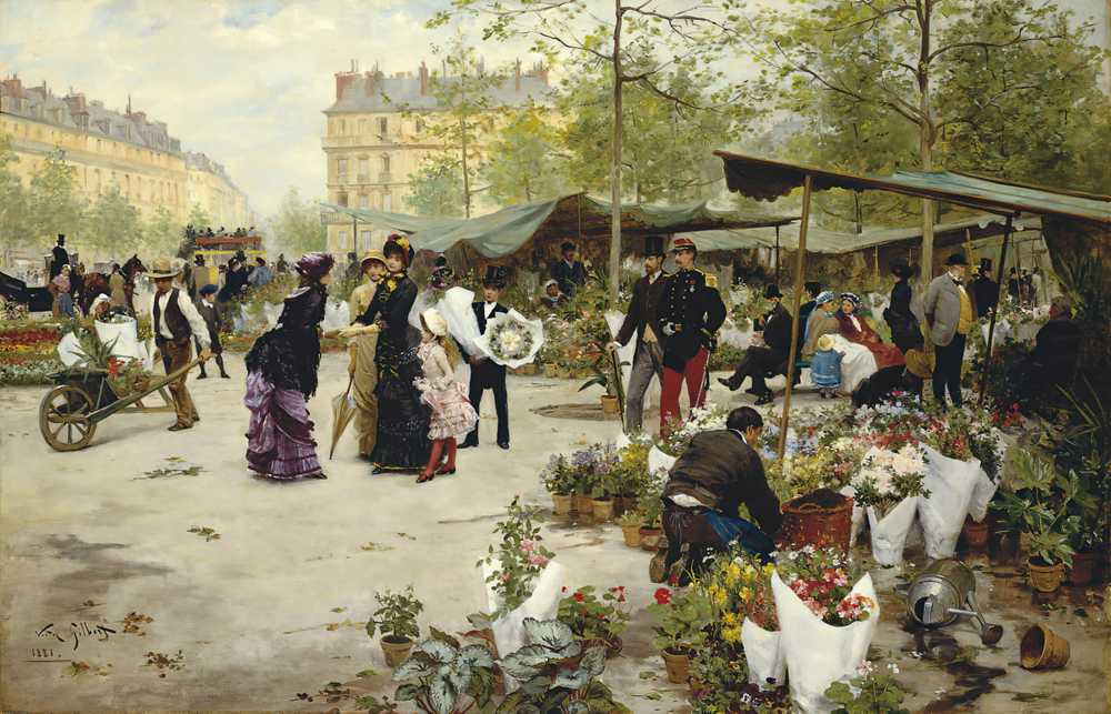 The Lower Market, Paris (1881) - Victor Gabriel Gilbert