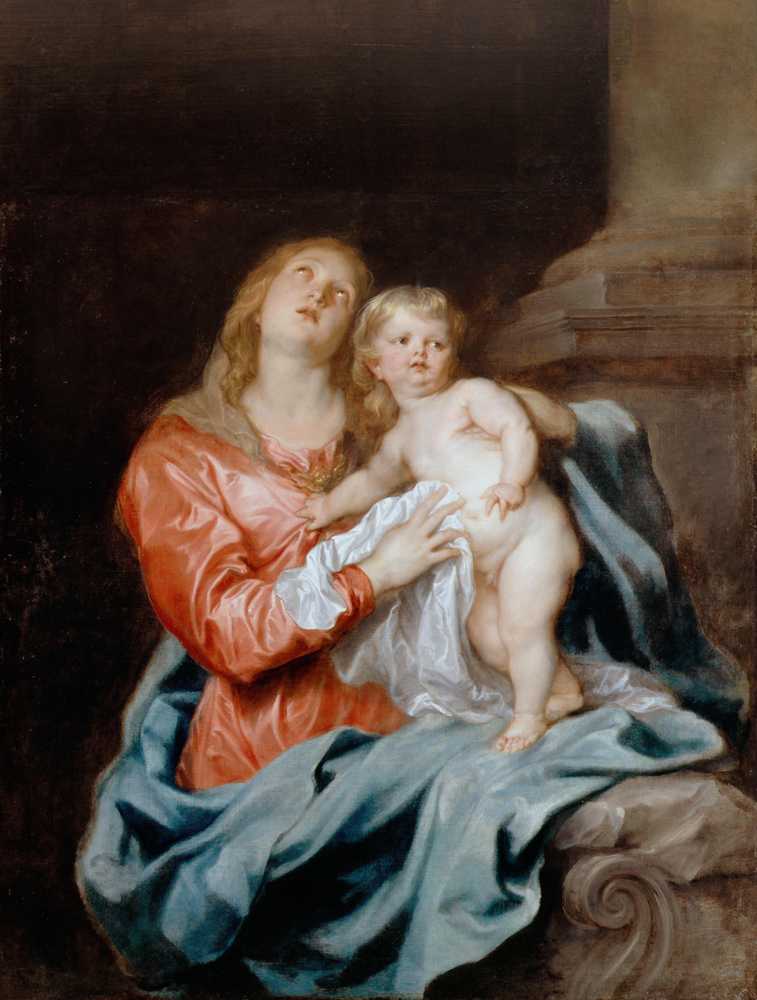 The Madonna And Child - Antoon Van Dyck