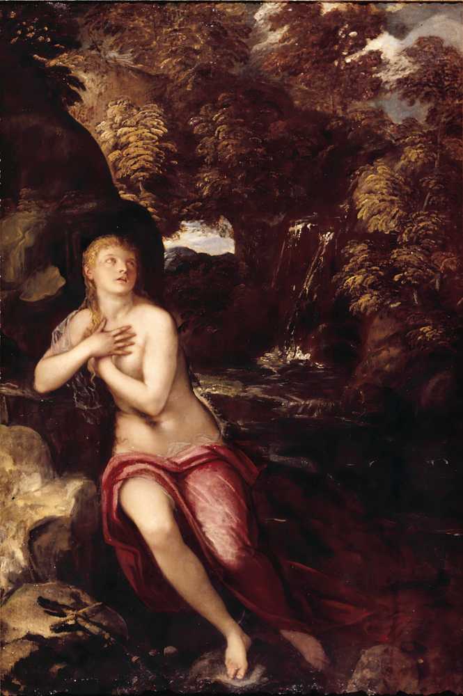 The Magdalene in the Wilderness (16th century) - Jacopo Tintoretto