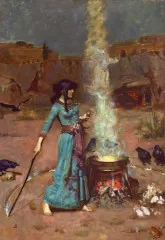 The Magic Circle - John William Waterhouse