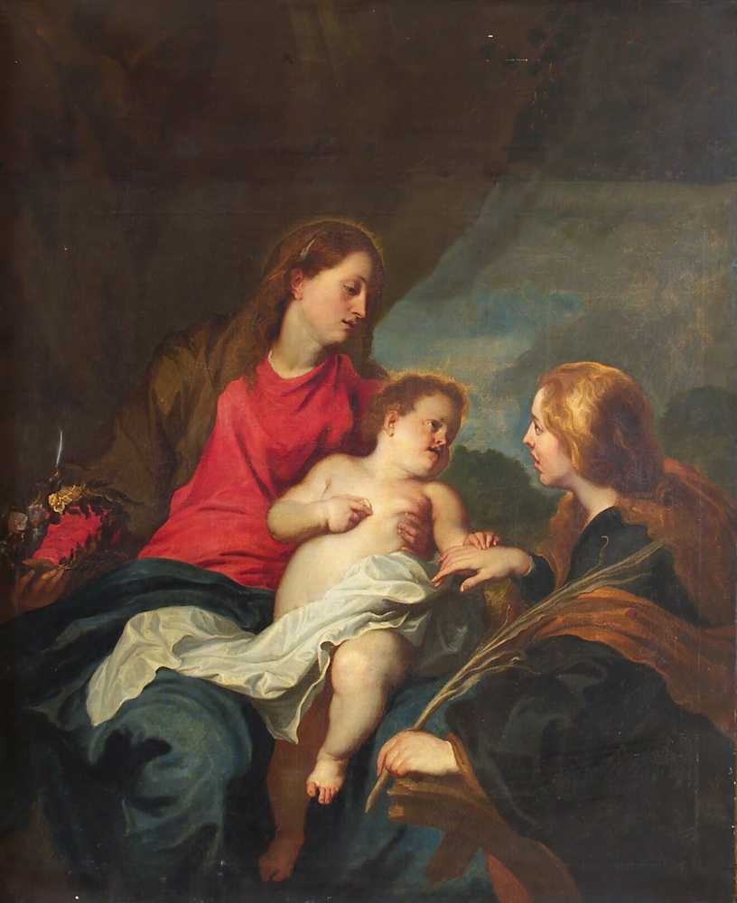 The Mystic Marriage of St Catherine of Alexandria (1614 – 1641) - Van-Dyck