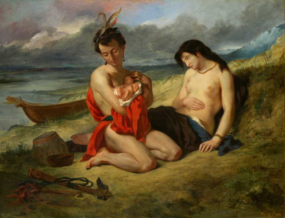 The Natchez (1823–24 and 1835) - Ferdinand Victor Eugene Delacroix