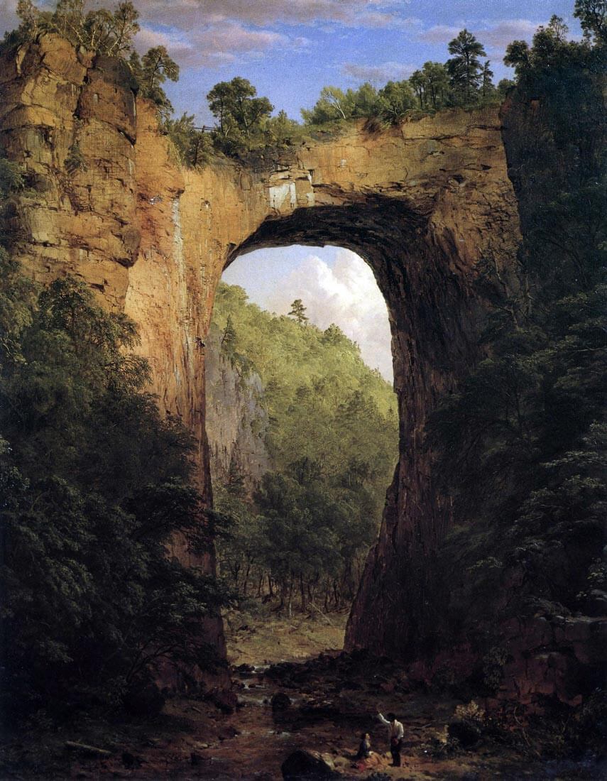 The Natural Bridge, Virginia - Frederick Edwin Church