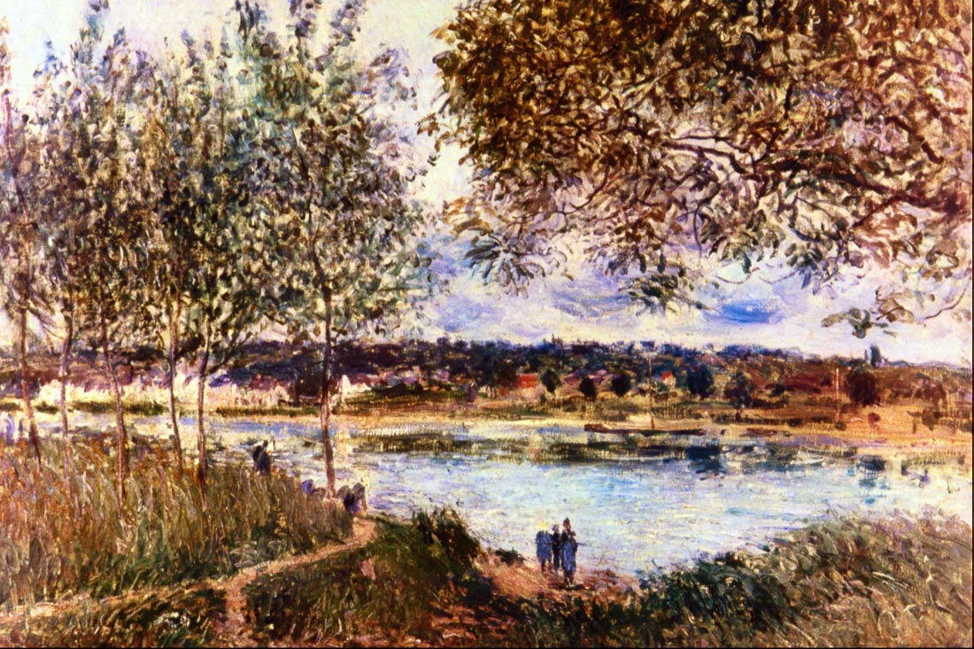 The Path to the Old Ferry, 1880 - Sisley