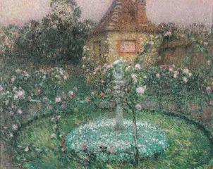 The Pavilion, Gerberoy (1909) - Henri Le Sidaner
