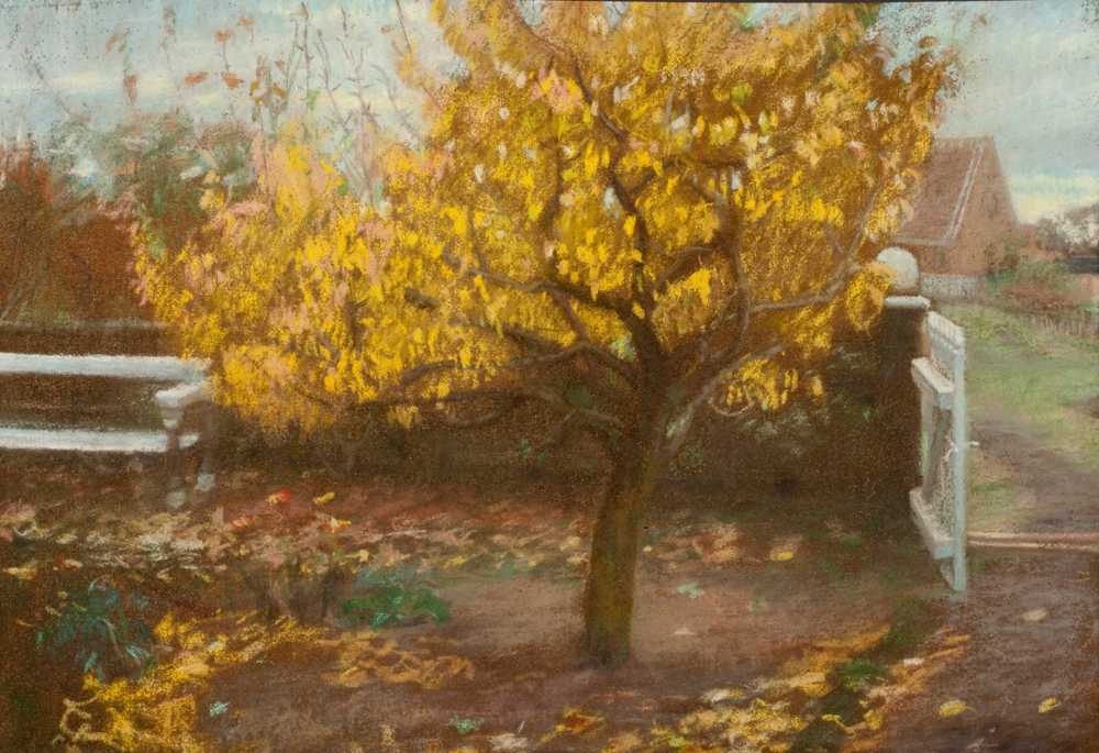 The pear tree, autumn - Anna Ancher