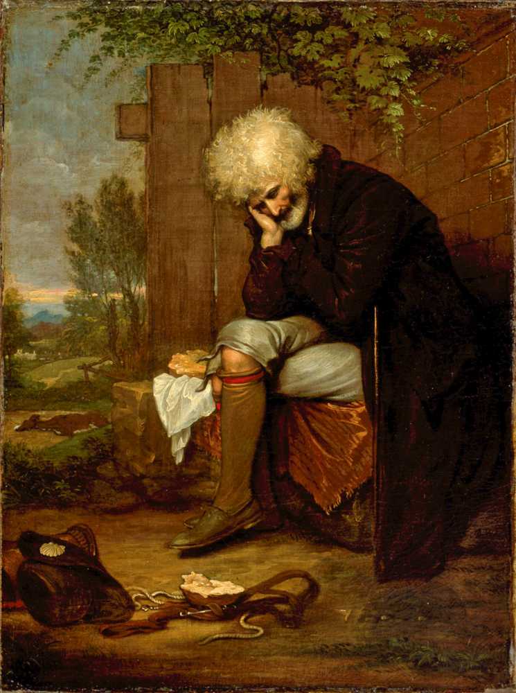 The Pilgrim Mourning His Dead Ass (1800) - Benjamin West