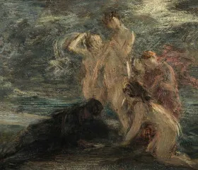 The poet and the muses - Henri Fantin-Latour