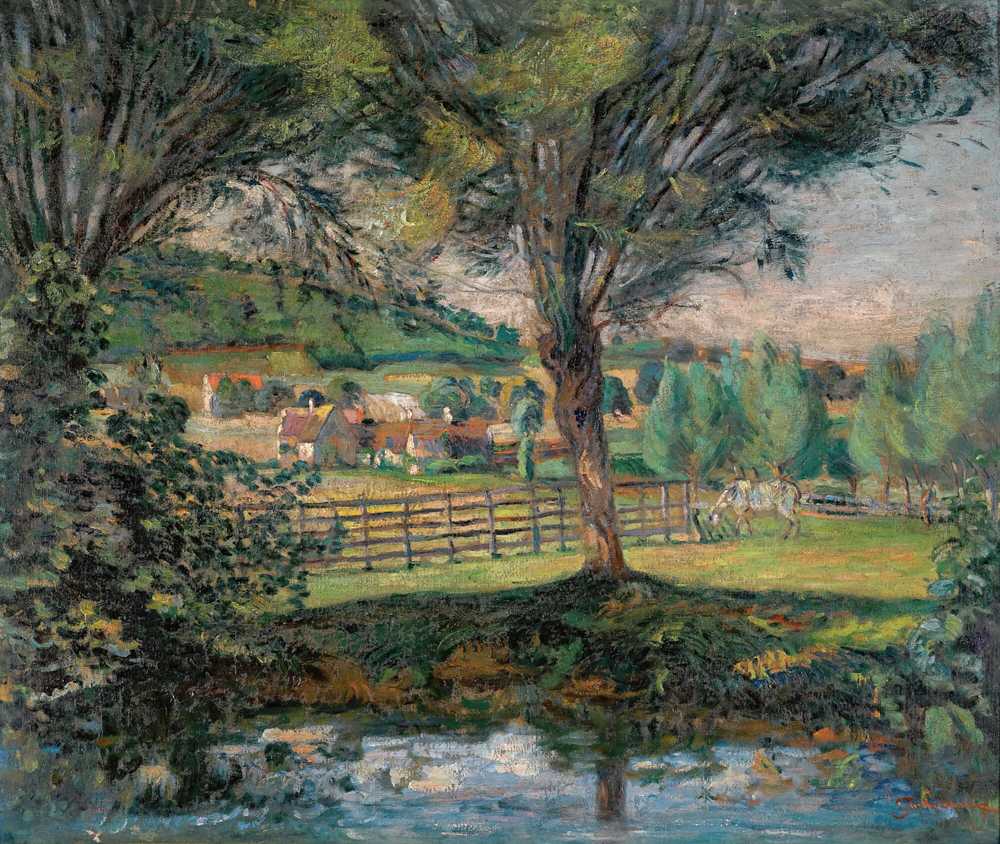 The Pond With Willows, Ile-De-France (1889) - Armand Guillaumin