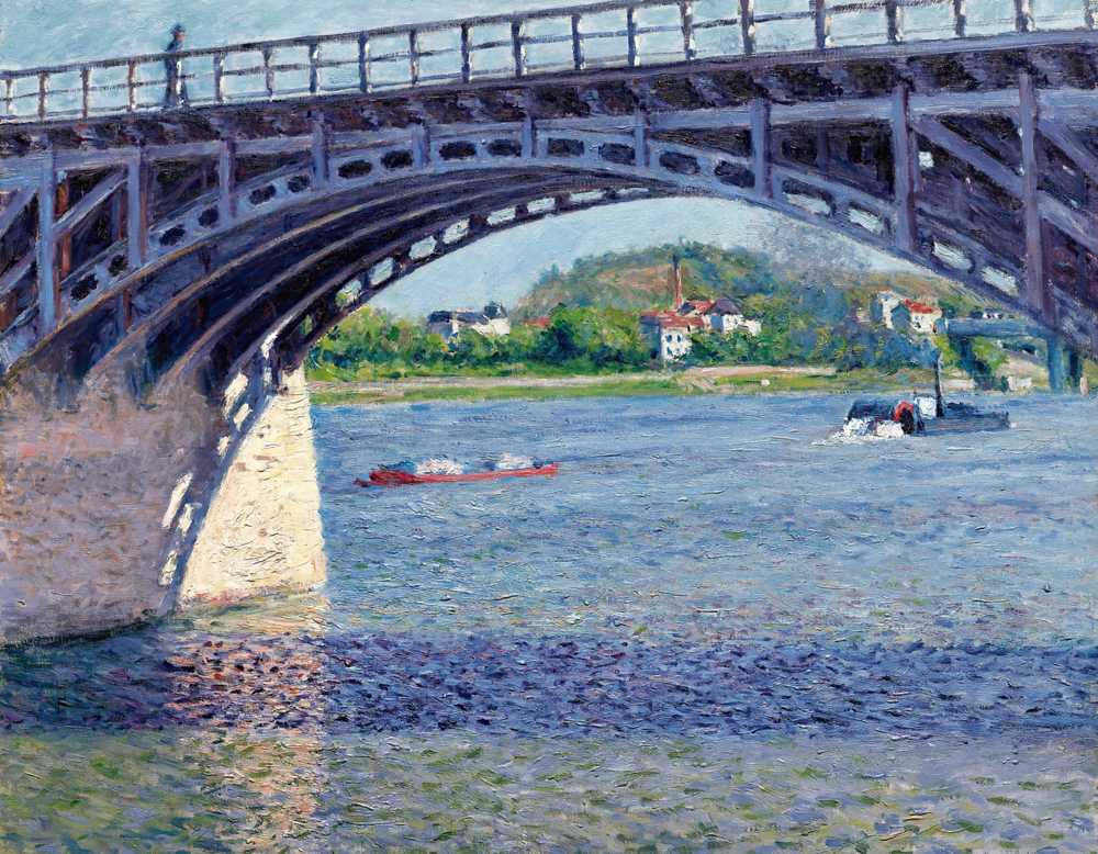 The Pont D'argenteuil And The Seine - Gustave Caillebotte