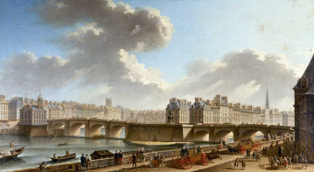 The Pont-Neuf And The City, Seen From The Quai De Conti (1772) - Raguenet