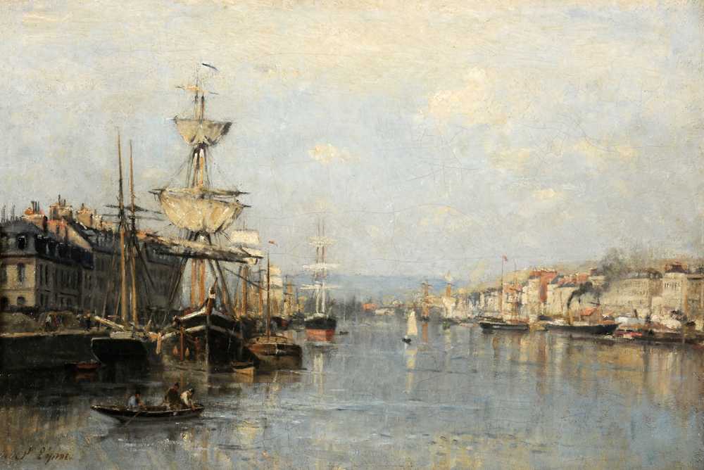 The port of Rouen - Stanislas Lepine