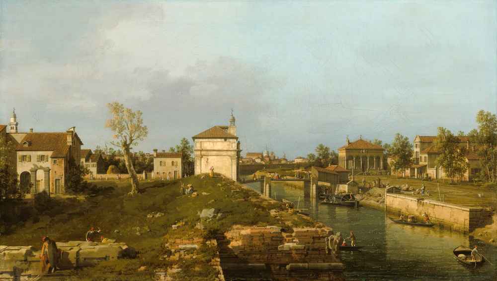 The Porta Portello, Padua - Canaletto - Bernardo Bellotto