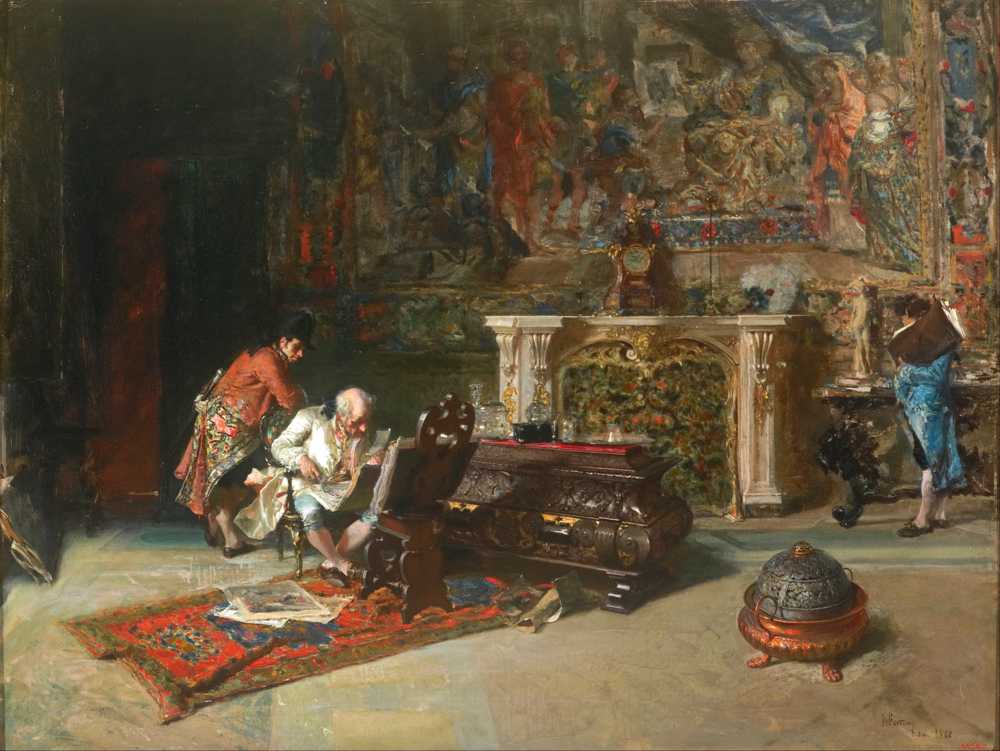 The Print Collector (1866) - Mariano Fortuny Marsal