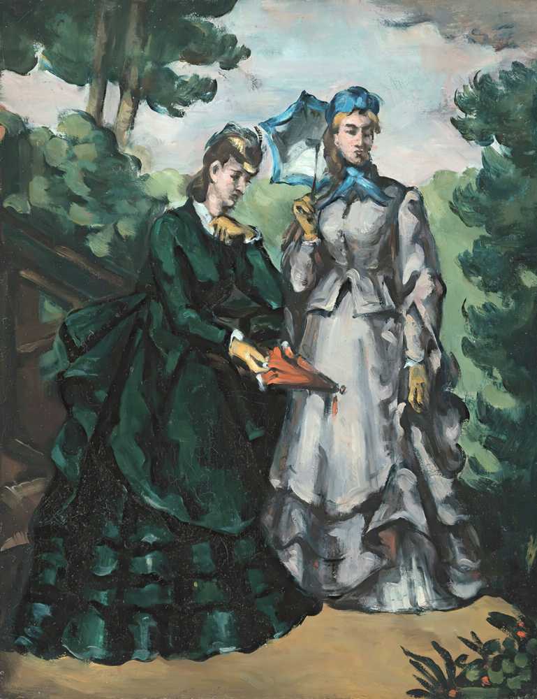 The Promenade (1871) - Paul Cezanne