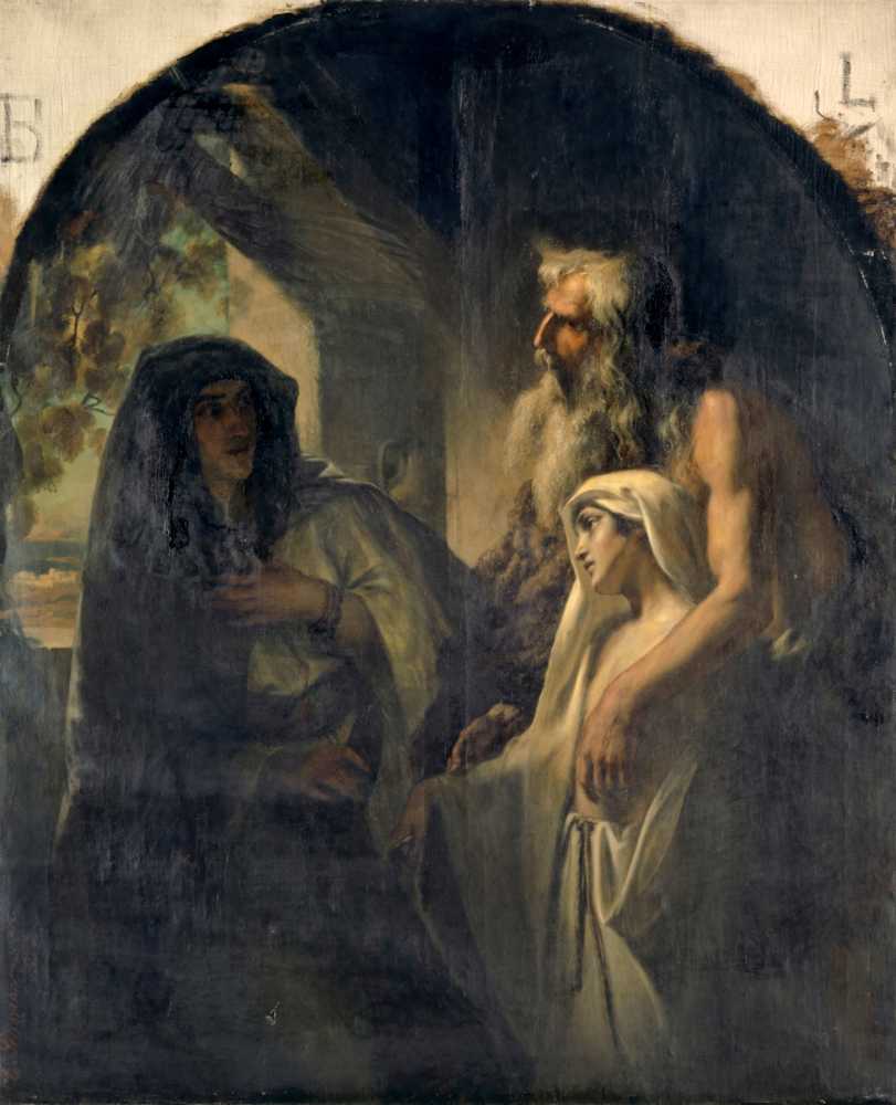 The Prophet Elijah Guiding the Widow of Zarpath Toward Her Son ... - Stuckelberg