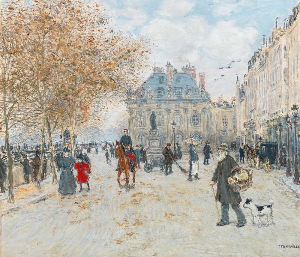 The Quai Malaquais, Paris - Jean-Francois Raffaelli