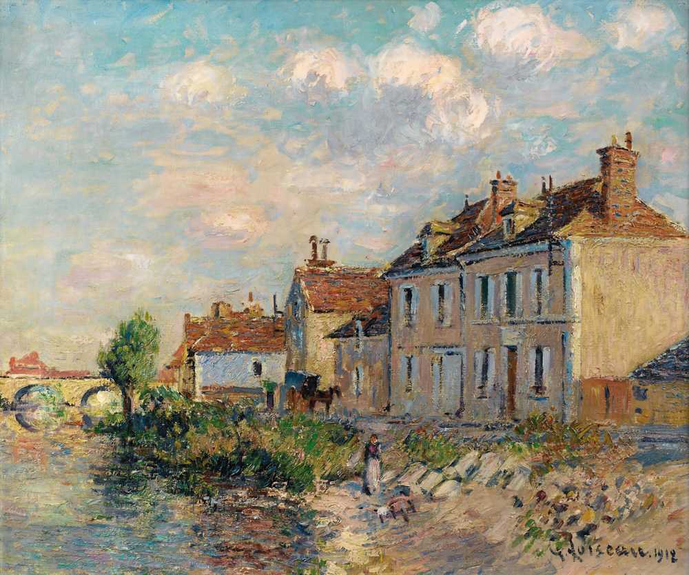 The Quai Saint-Martin, Auxerre (1912) - Gustave Loiseau