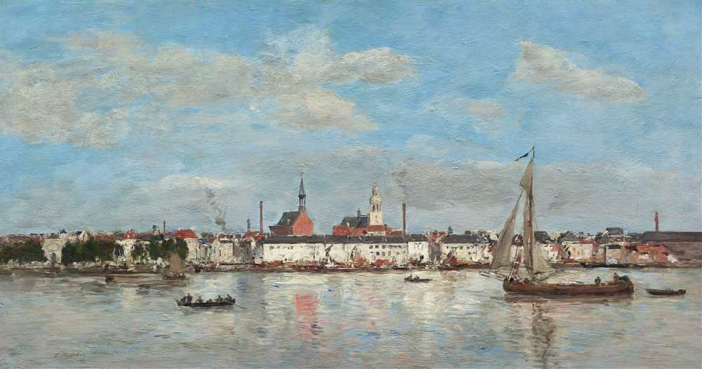 The Quay at Antwerp (1874) - Eugene Boudin