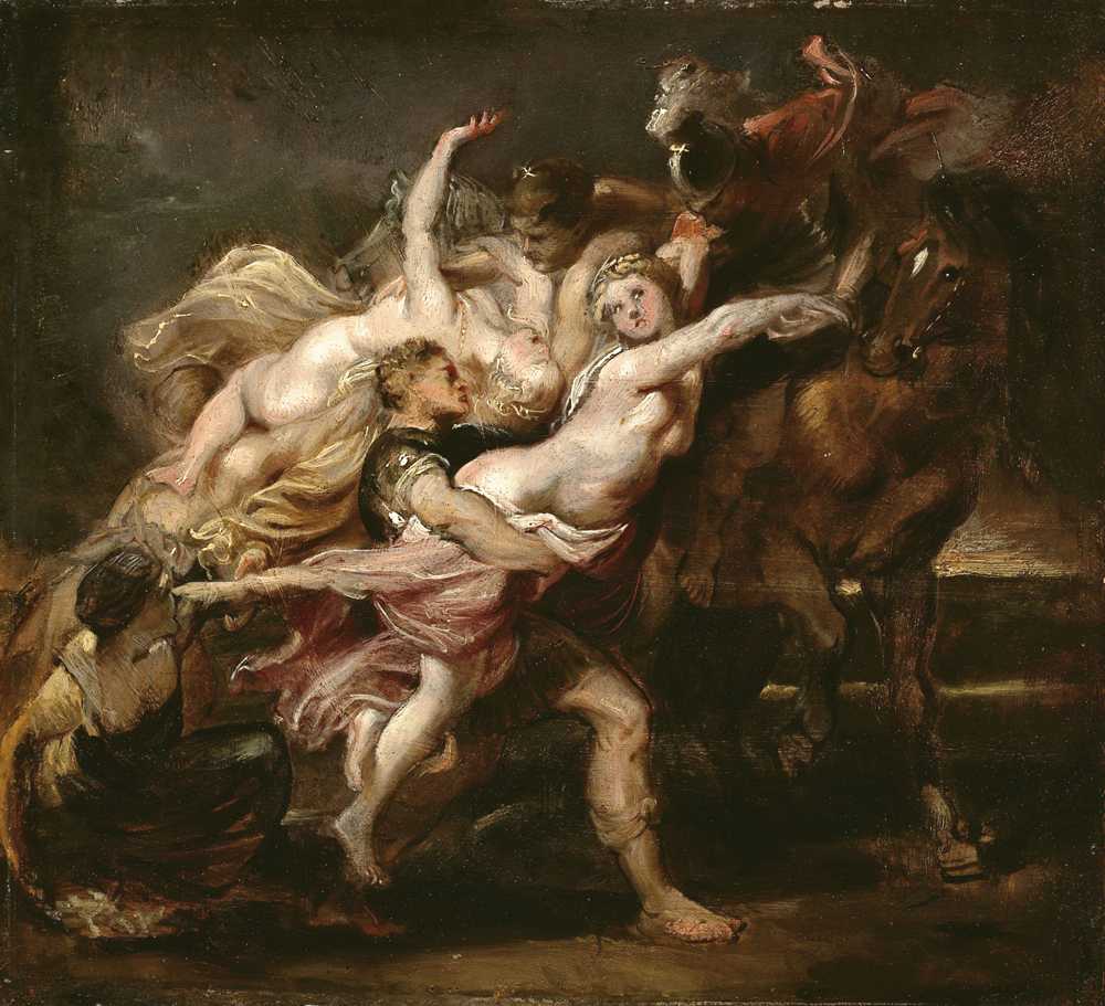 The Rape of the Daughters of Levkippos (1610-1611) - Peter Paul Rubens
