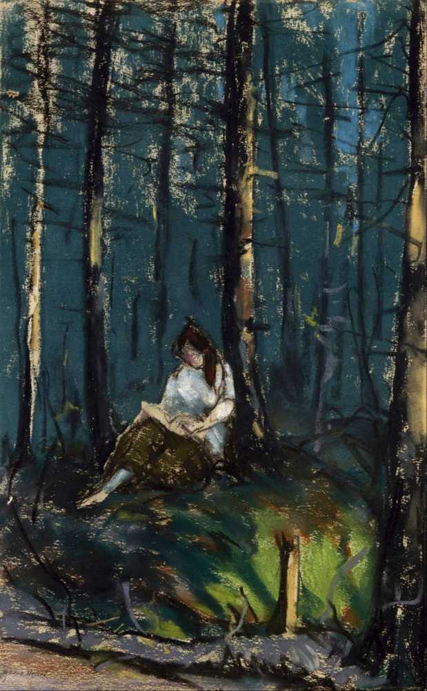 The Reader in the Forest (1918) - Robert Henri