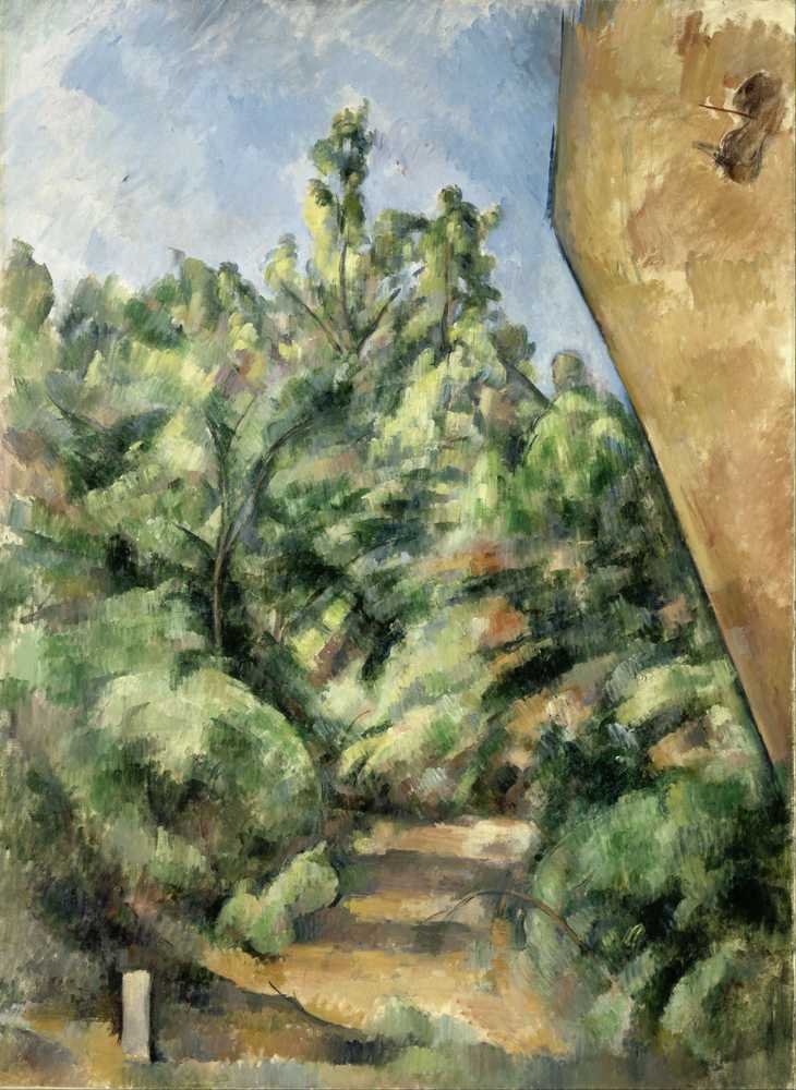 The Red Rock (Circa 1895) - Paul Cezanne