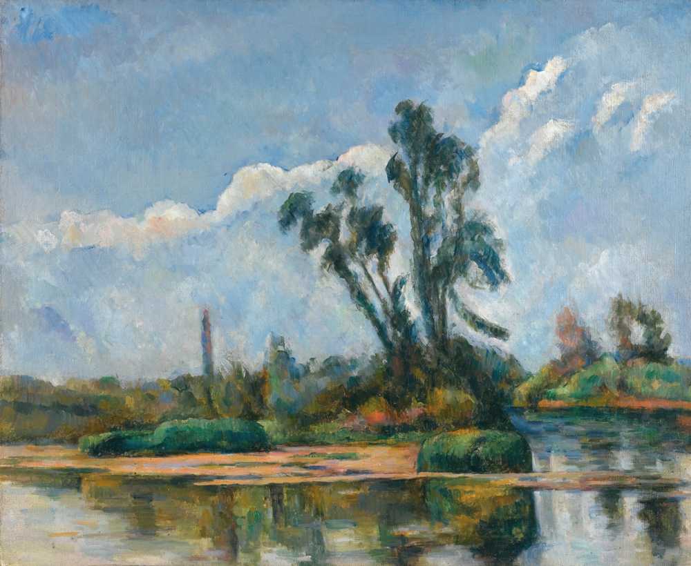 The River (circa 1881) - Paul Cezanne