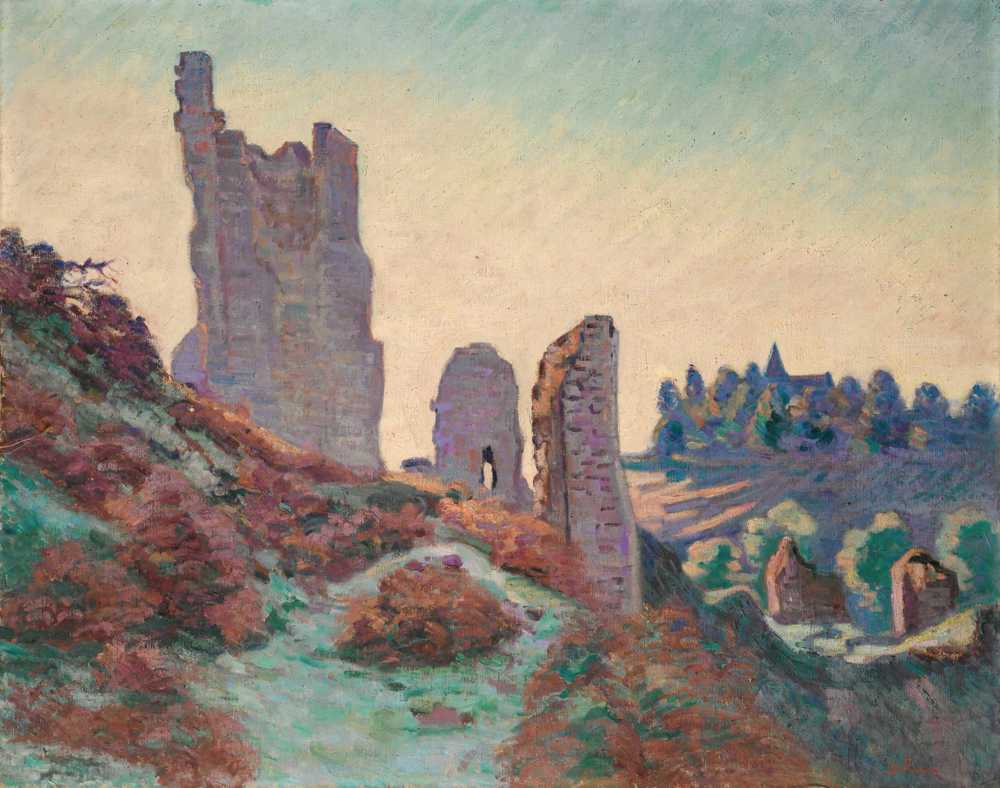 The Ruins Of The Castle Of Crozant (1898) - Armand Guillaumin