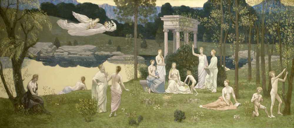 The Sacred Grove, Beloved of the Arts and the Muses - Pierre Puvis de 