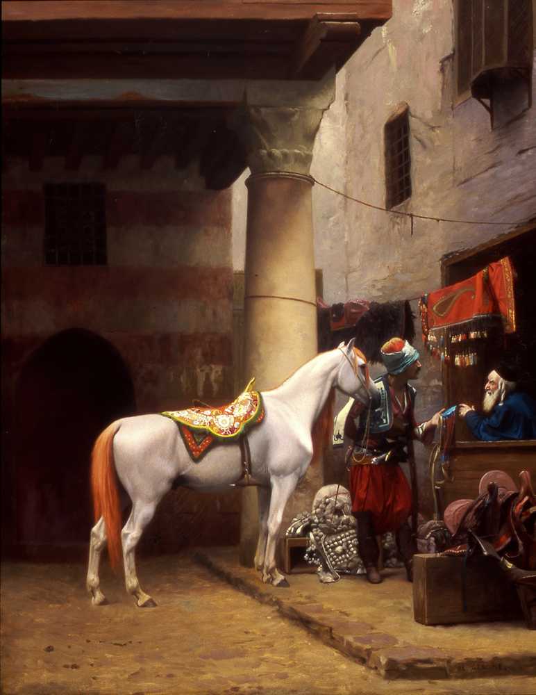 The Saddle Bazaar, Cairo (1883) - Jean-Leon Gerome