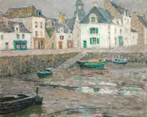 The Sailors' Houses, Le Croisic (1923) - Henri Le Sidaner