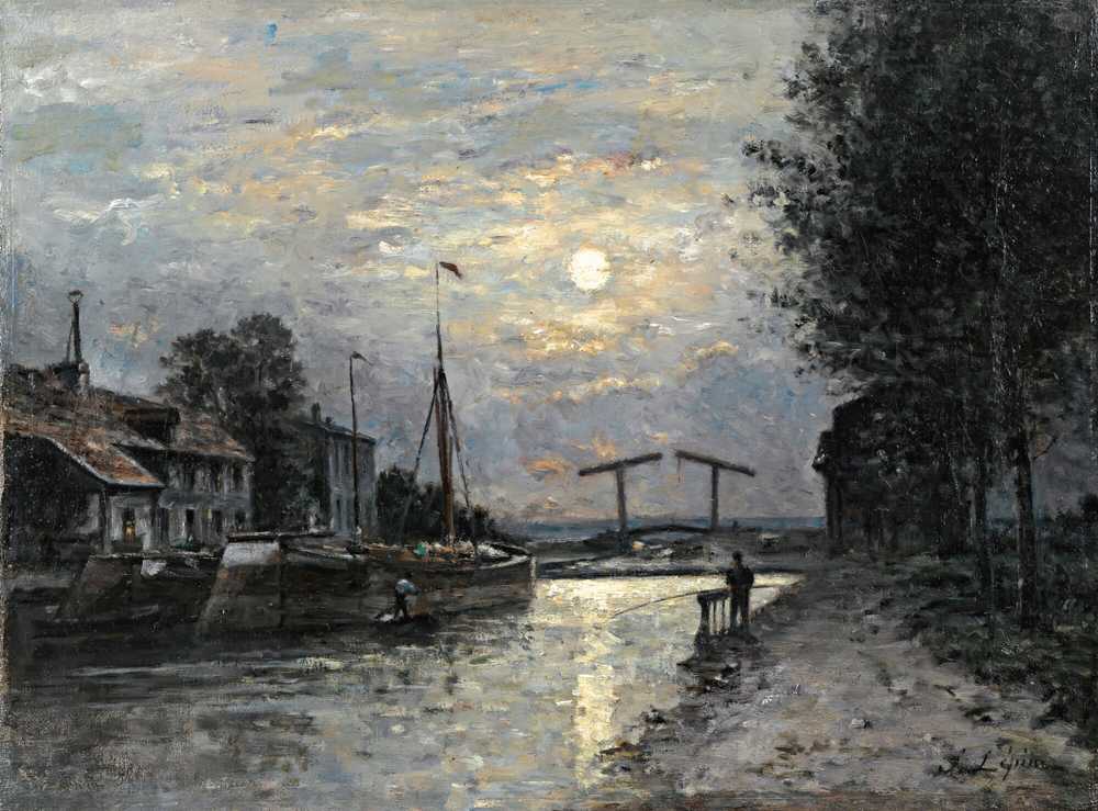 The Saint Denis Canal, Moon Effect (circa 1876-79) - Stanislas Lepine