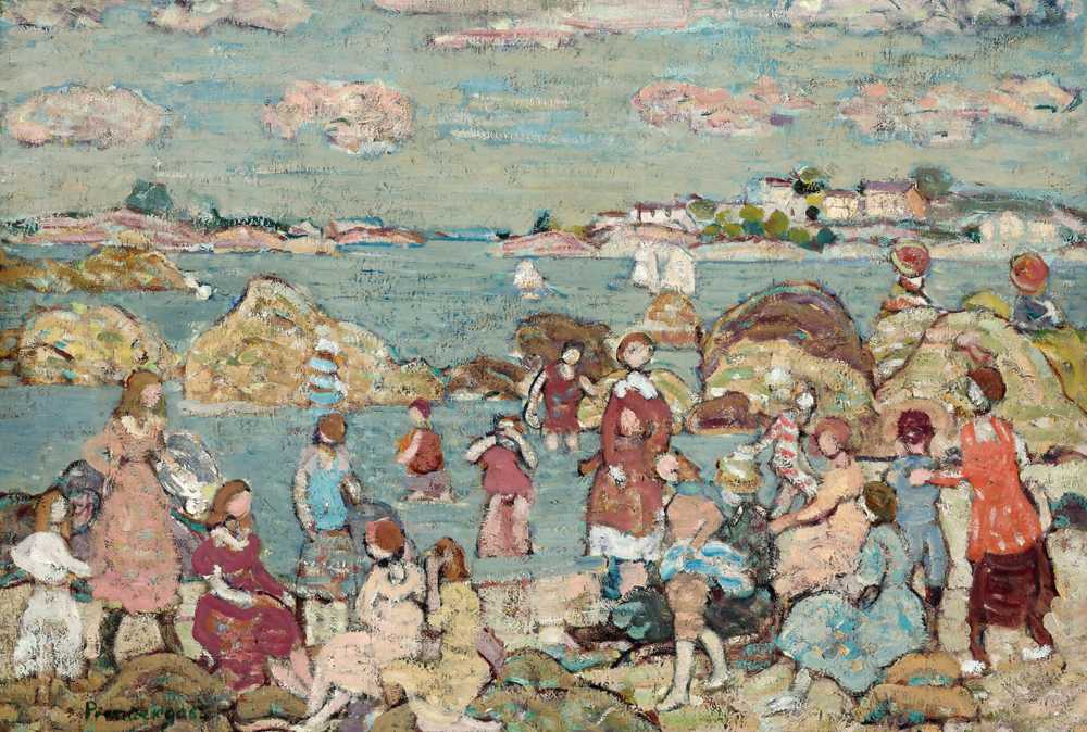 The Seashore (circa 1918-23) - Maurice Brazil Prendergast