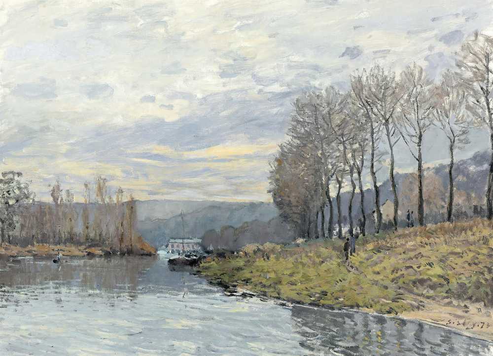 The Seine at Bougival (1873) - Alfred Sisley