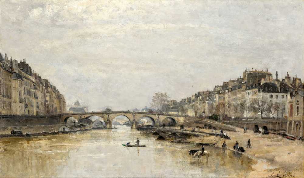 The Seine at Pont Marie - Stanislas Lepine